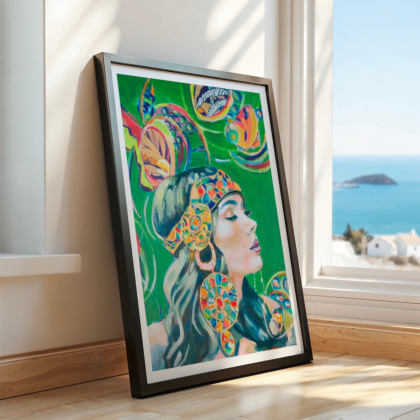 tirage d'art de La premiere fois appuyé sur un mur