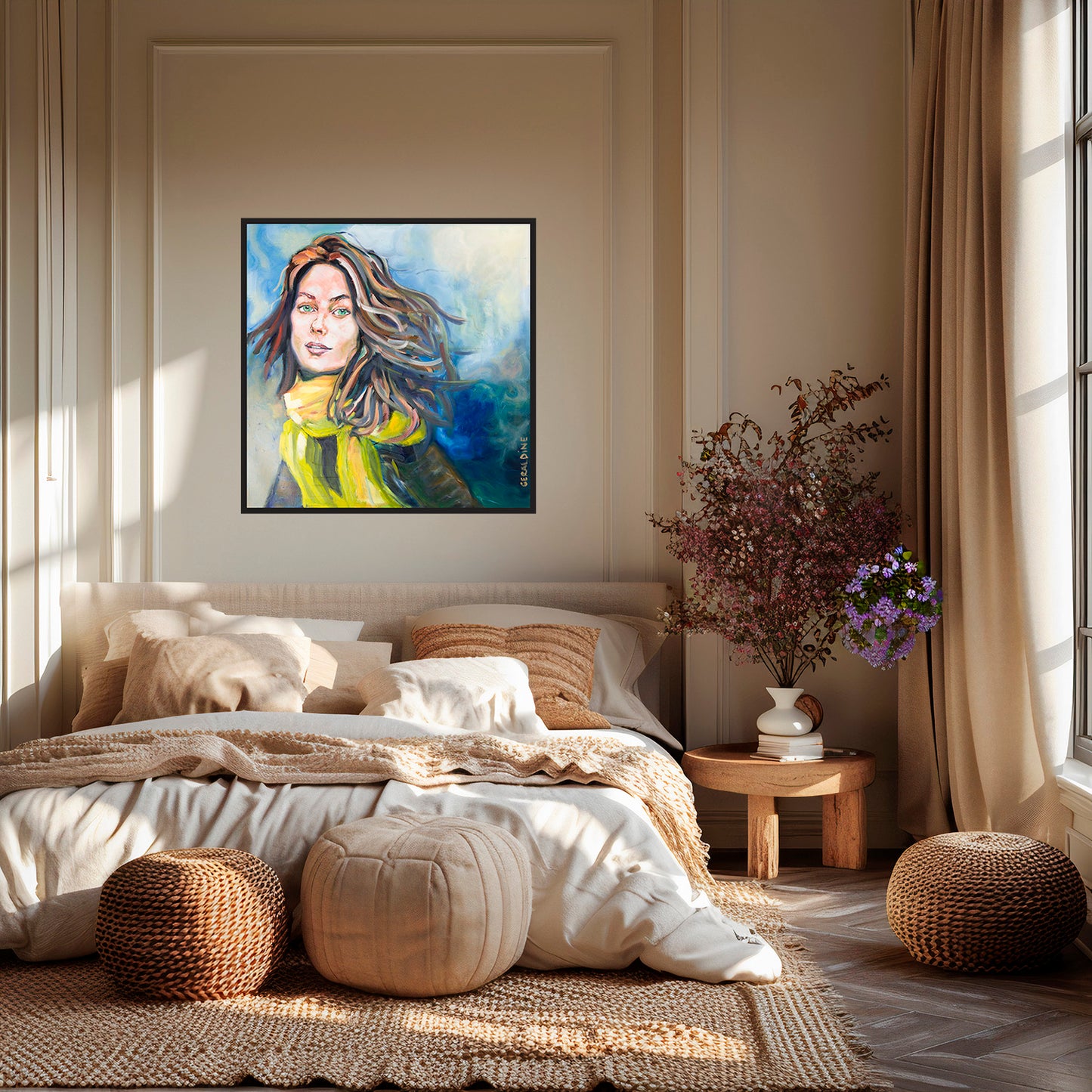 Le mouvement 100 x 100 cm