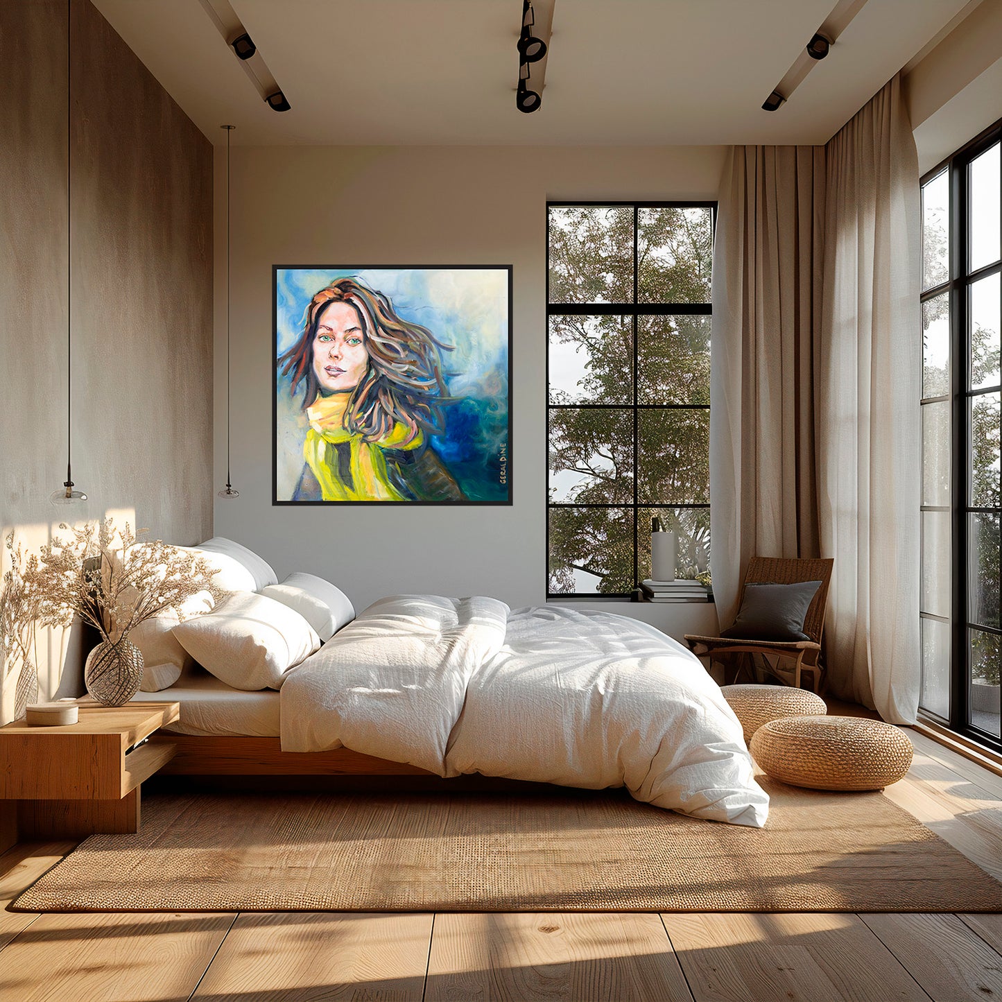 Le mouvement 100 x 100 cm