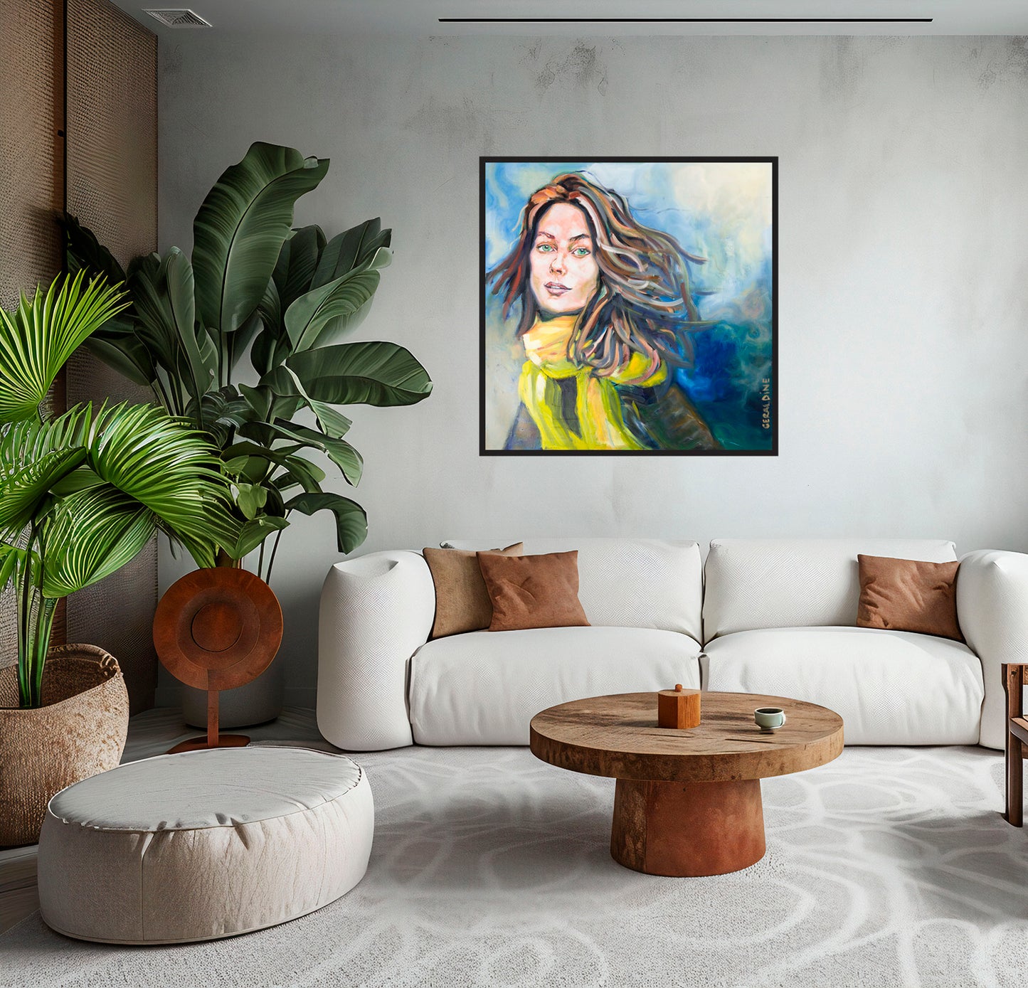 Le mouvement 100 x 100 cm