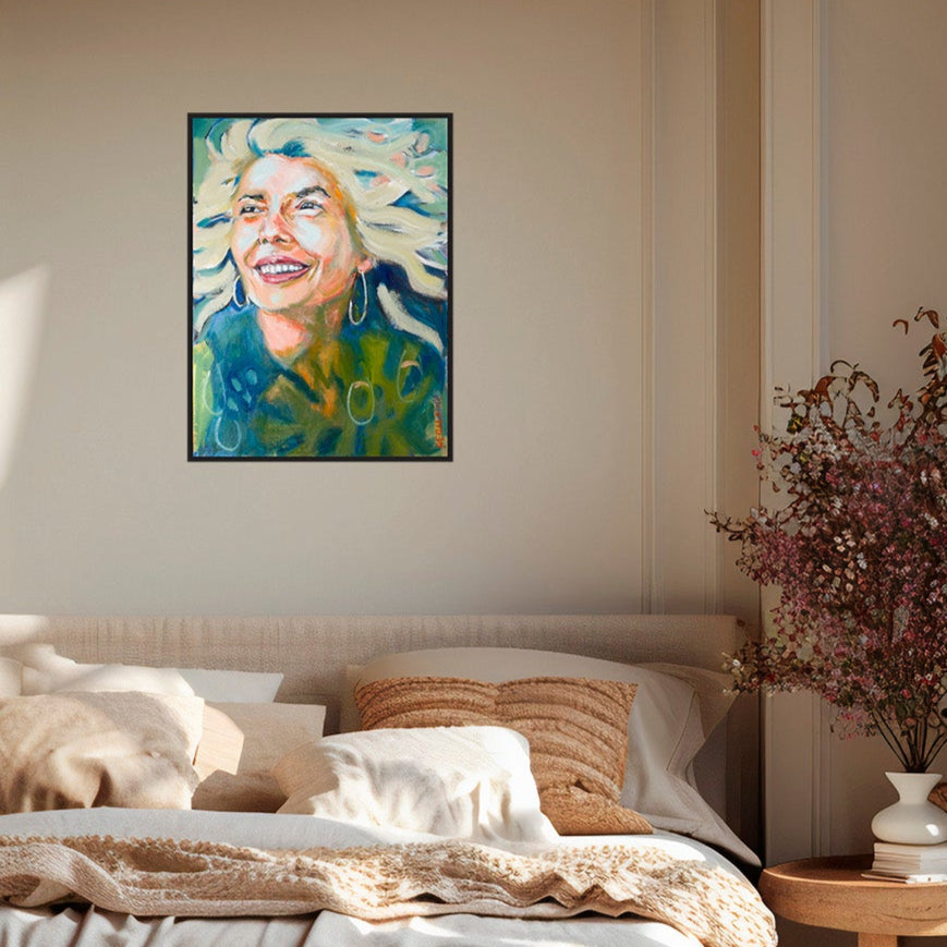 Le vent dans mes cheveux 80 x 60 cm