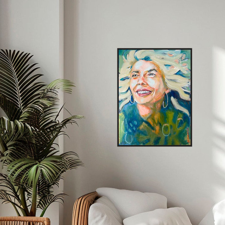 Le vent dans mes cheveux 80 x 60 cm