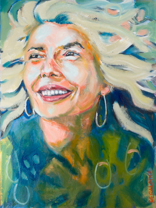 Le vent dans mes cheveux 80 x 60 cm