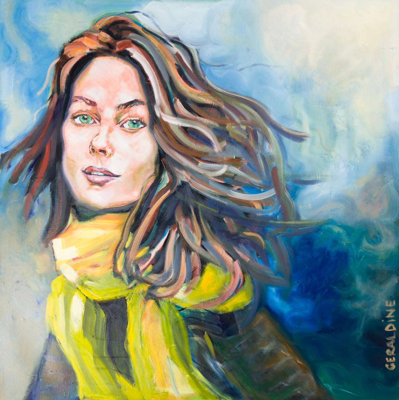 Le mouvement 100 x 100 cm