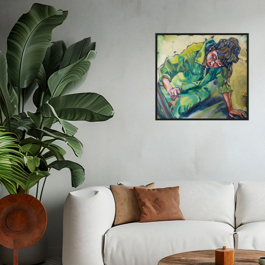 Mon jardin 65 x 70 cm