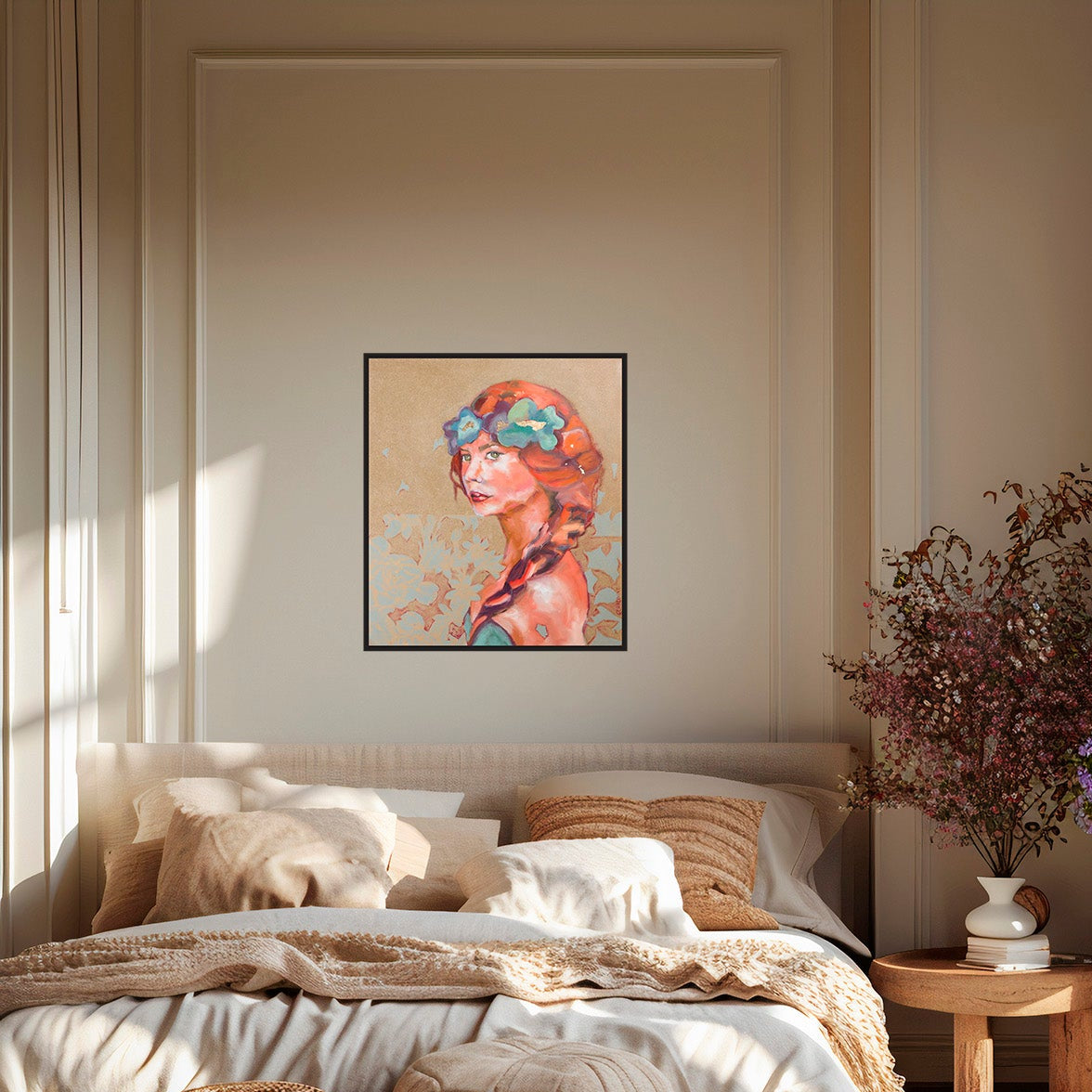 Je suis présente 80x60cm