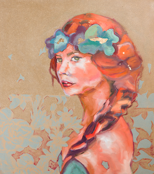 Je suis présente 80x60cm