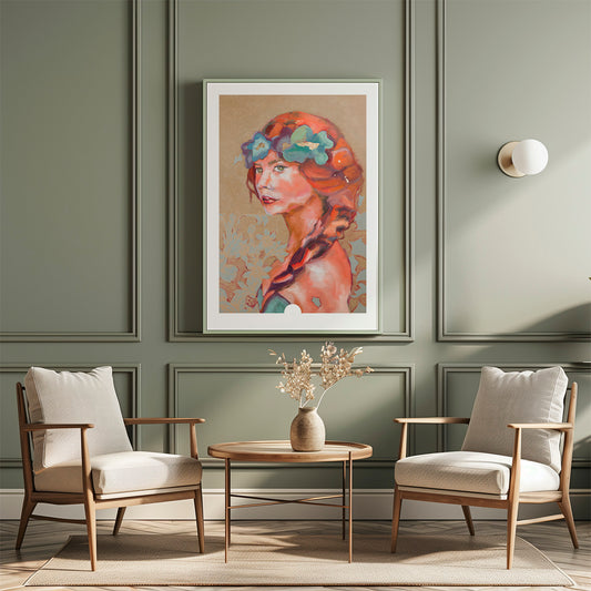 Je suis présente - Tirage d'art