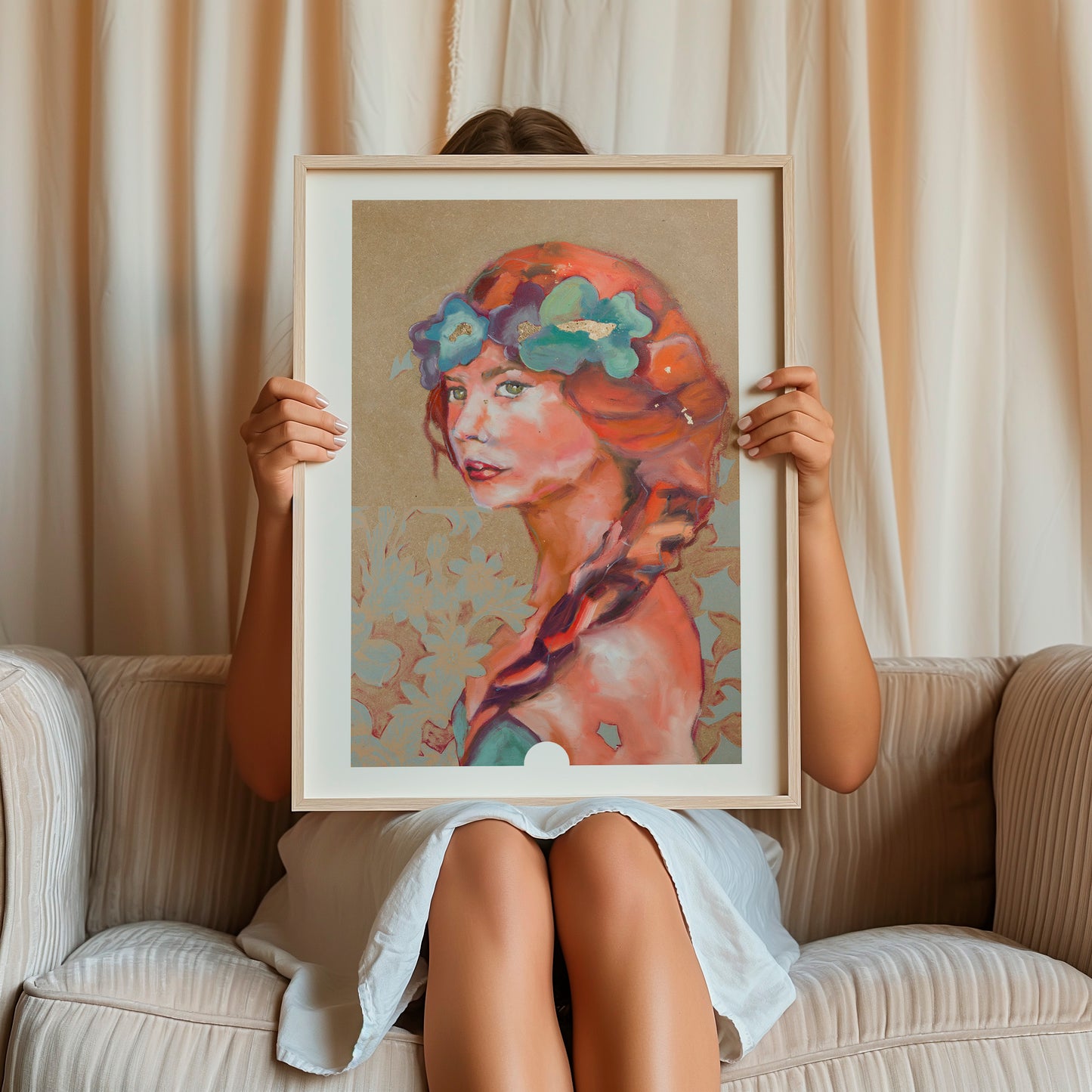 Je suis présente - Tirage d'art