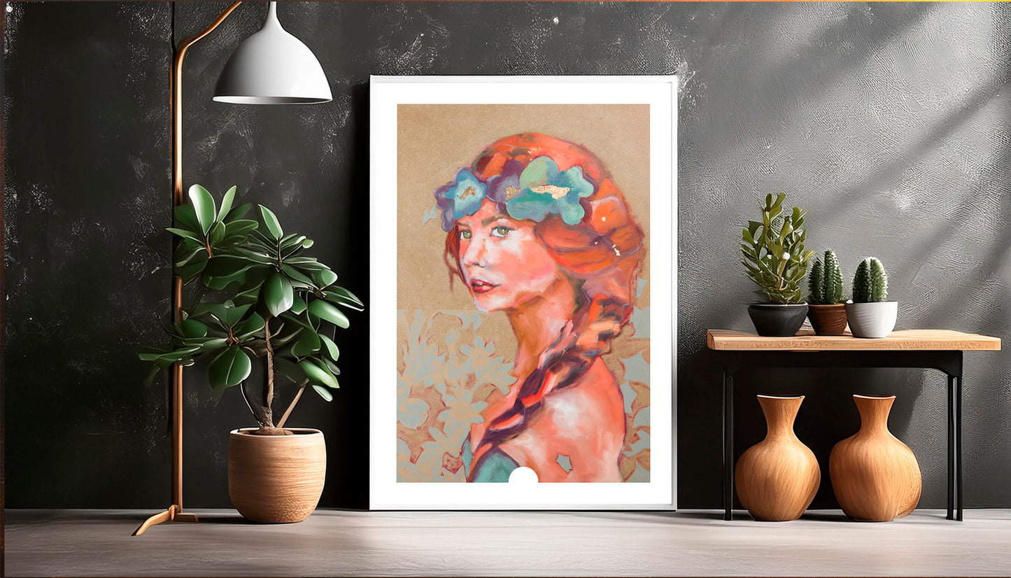 Je suis présente - Tirage d'art