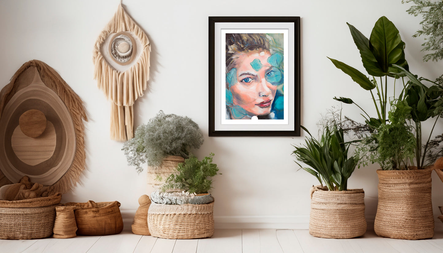 Je vois turquoise - Tirage d'art
