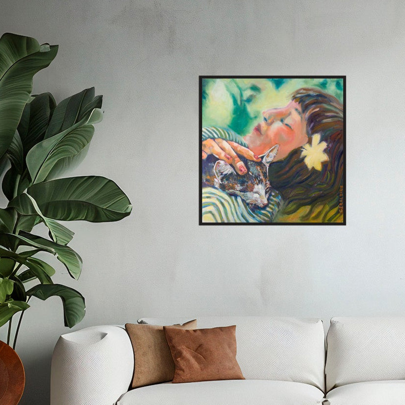 l'instant présent 70 x 70 cm