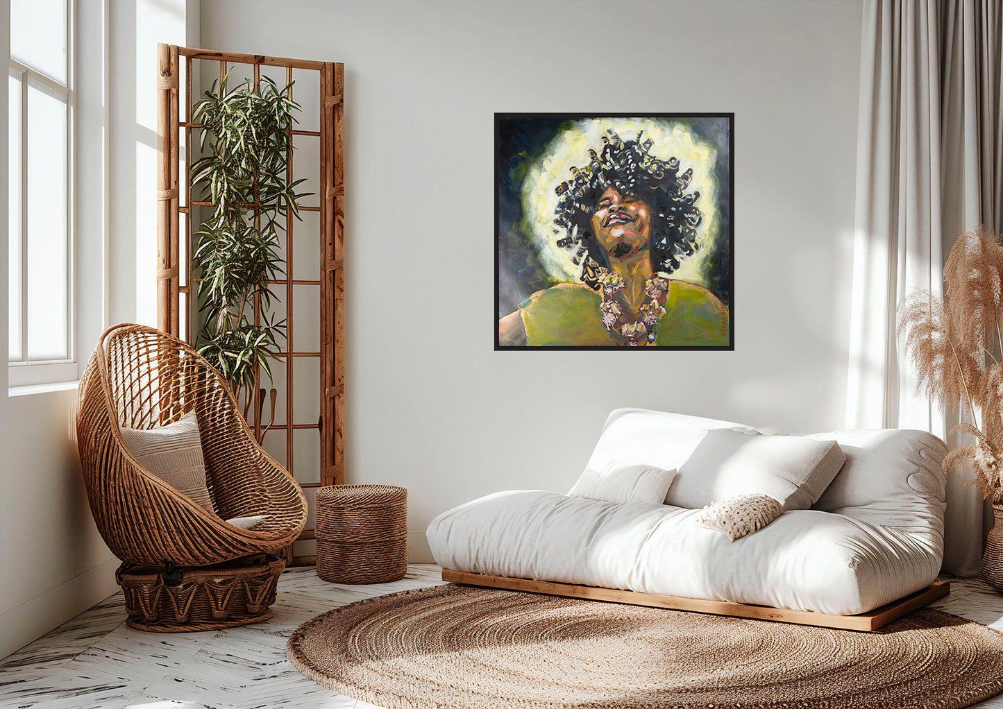 La force du baobab 100x100cm
