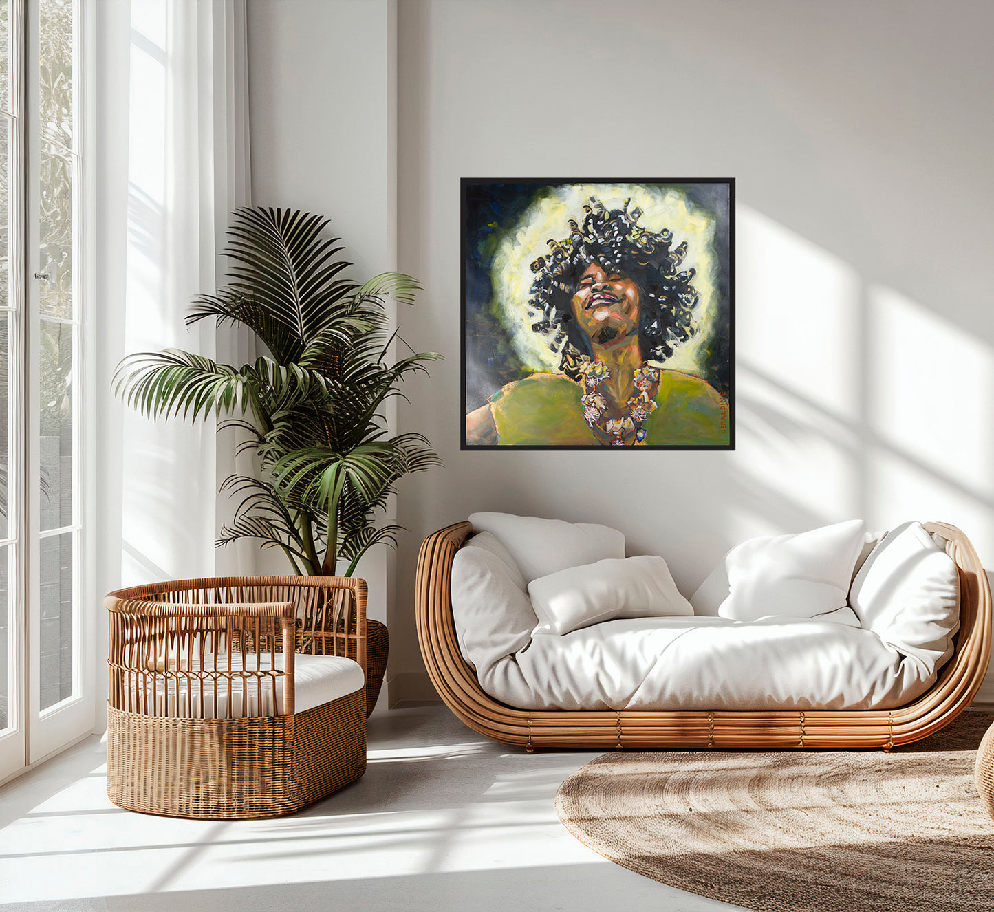 La force du baobab 100x100cm