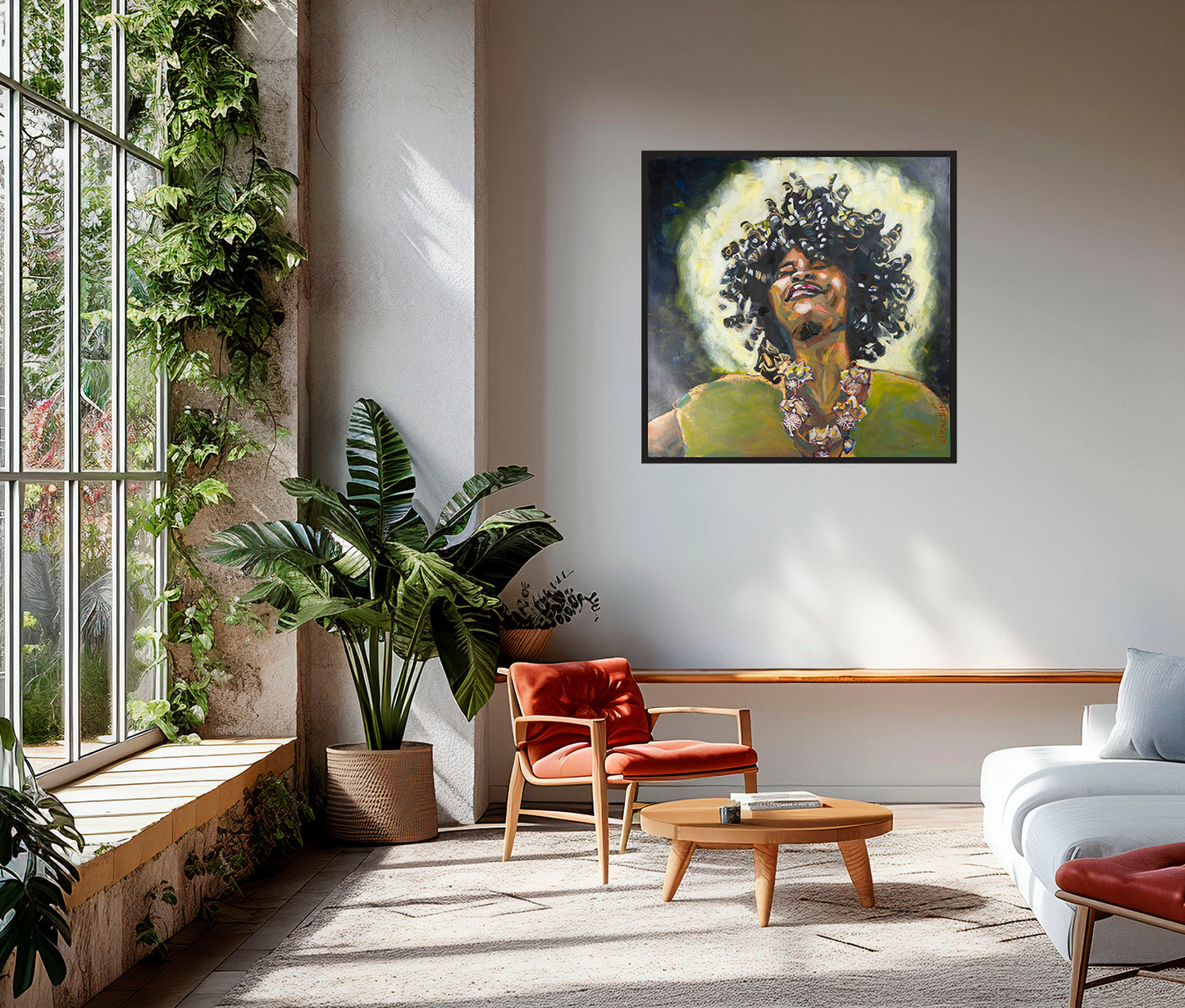 La force du baobab 100x100cm
