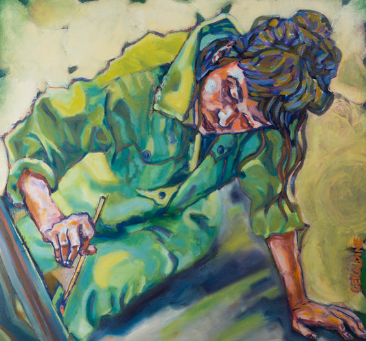 Mon jardin 65 x 70 cm