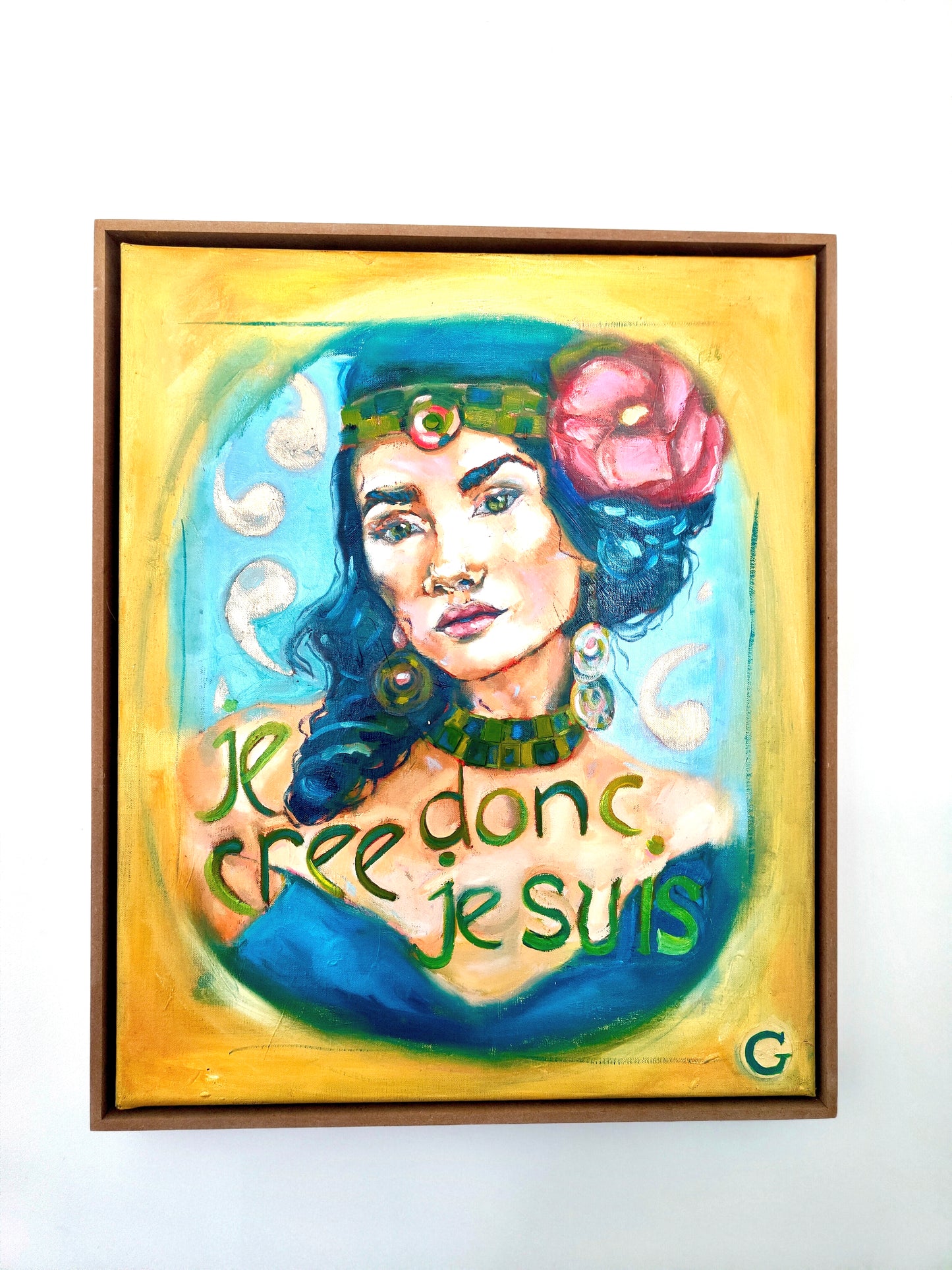JE CREE, DONC JE SUIS 60x50cm