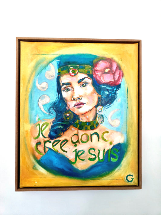 ICH SCHAFFE, DAHER BIN ICH 60x50cm