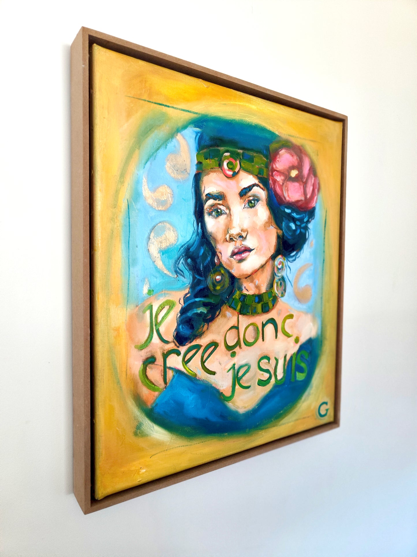 JE CREE, DONC JE SUIS 60x50cm