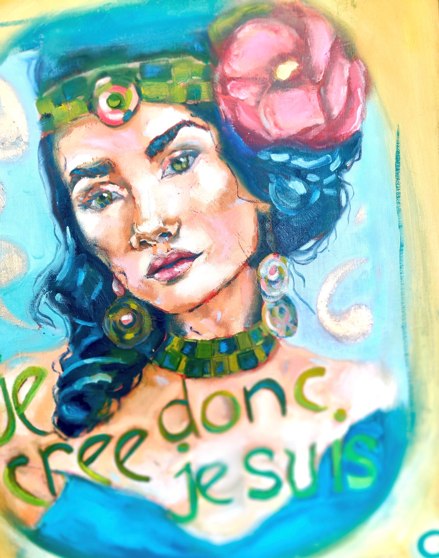 JE CREE, DONC JE SUIS 60x50cm