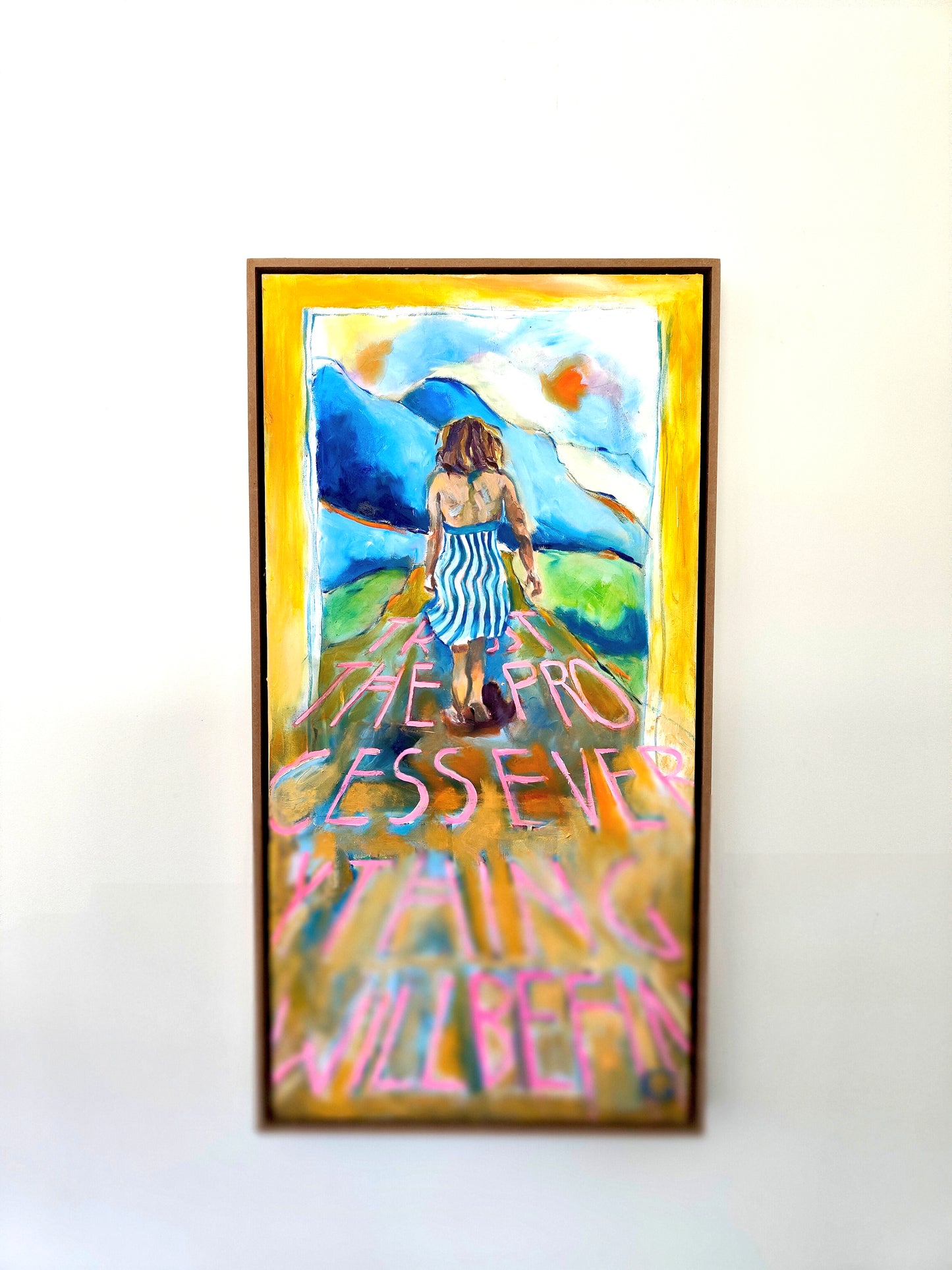 TRUST THE PROCESS 80x40cm