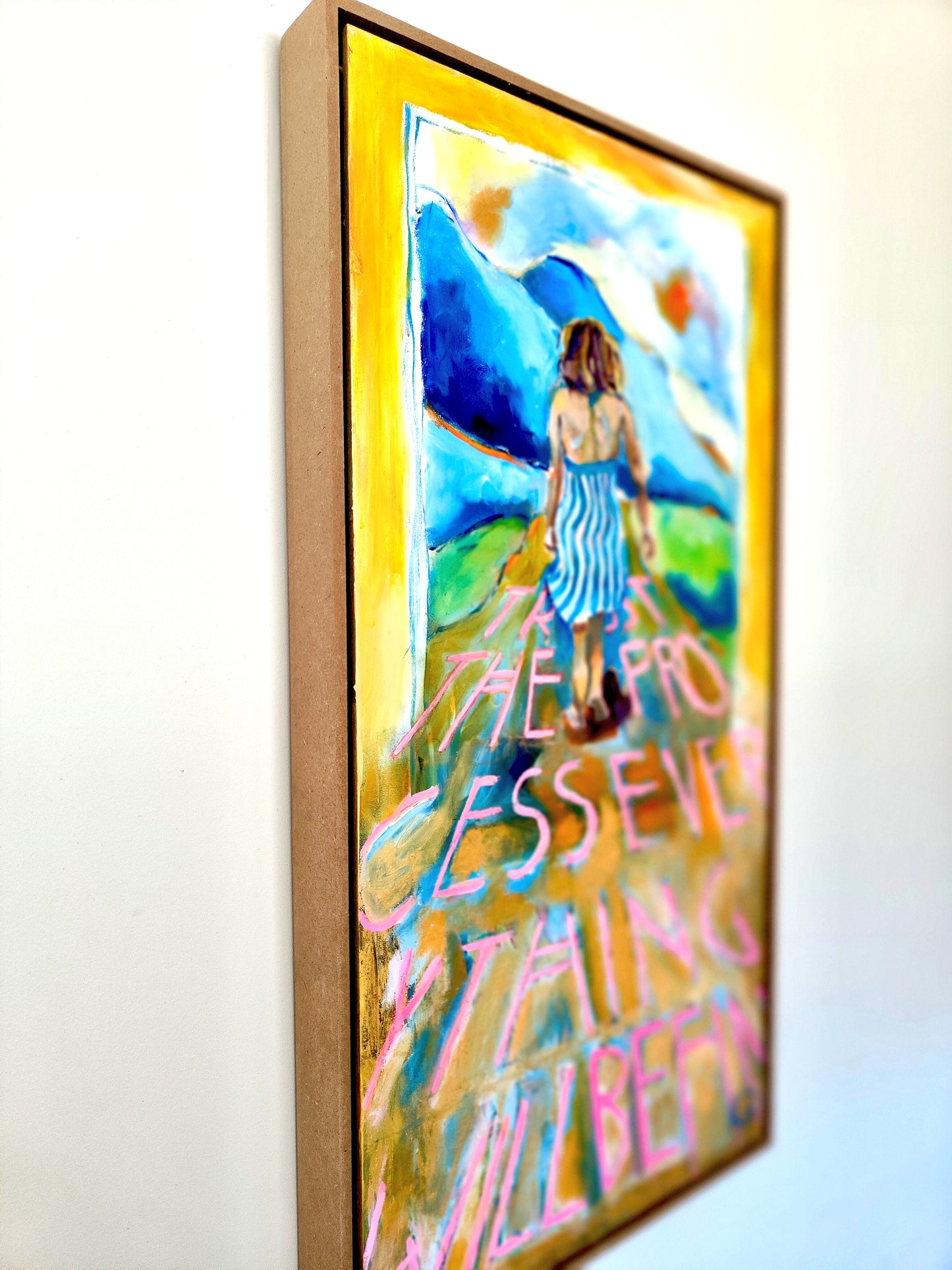 TRUST THE PROCESS 80x40cm