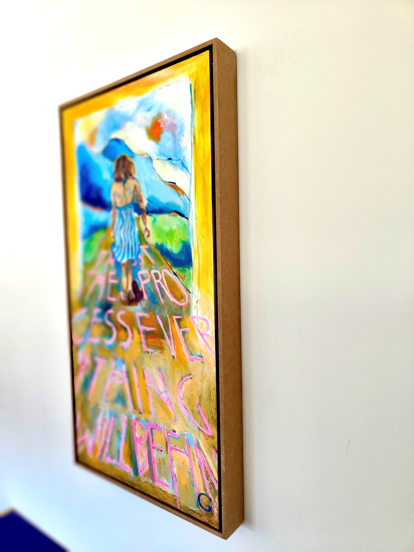 TRUST THE PROCESS 80x40cm