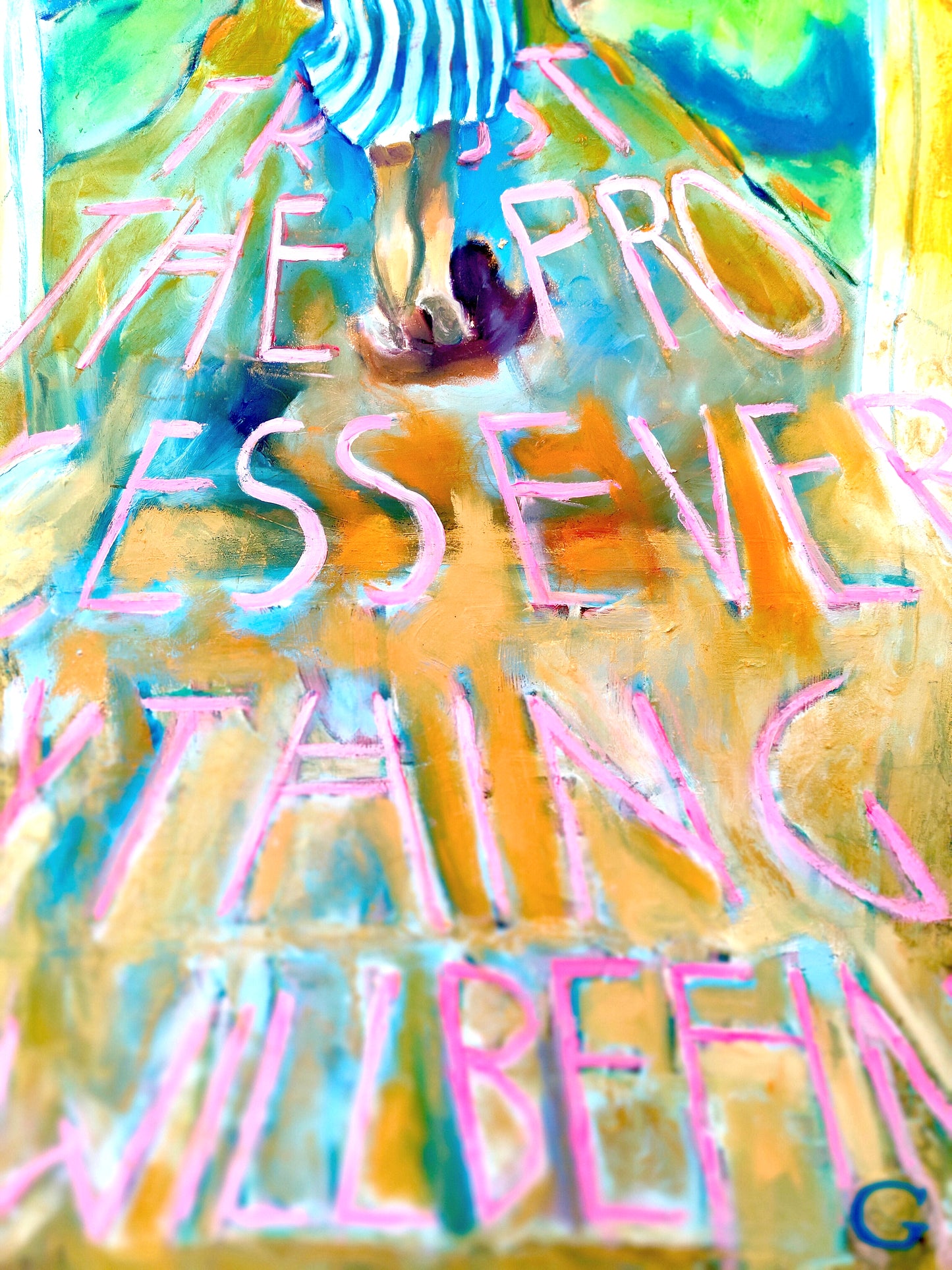 TRUST THE PROCESS 80x40cm