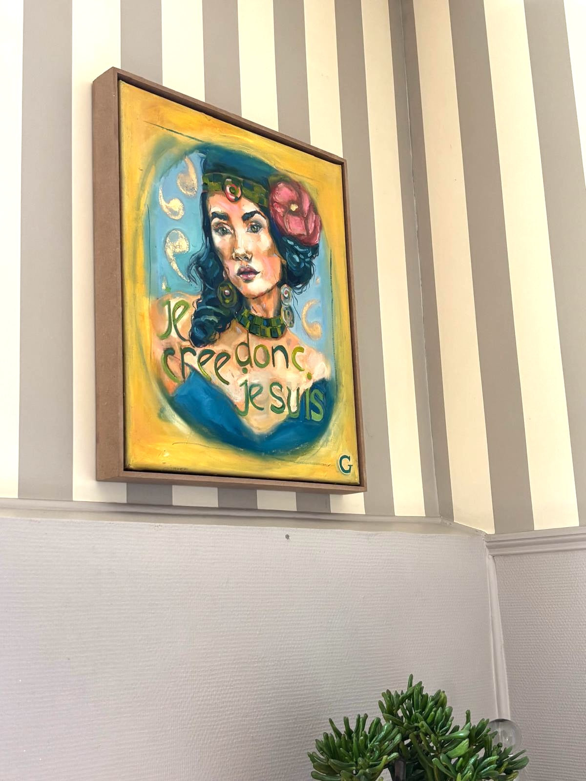 JE CREE, DONC JE SUIS 60x50cm